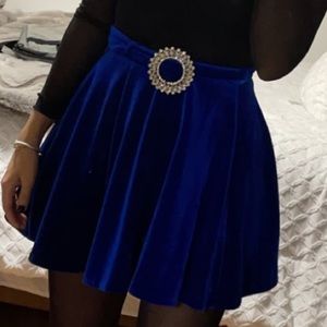 Royal blue skirt